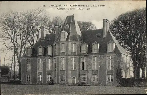Ak Cricqueville Calvados, Le Chateau St. Paul
