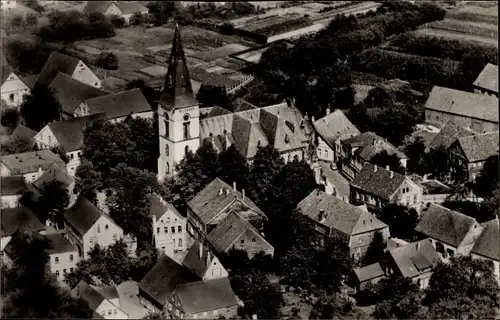 Ak Neuenkirchen Melle in Niedersachsen, Kirche, Luftbild