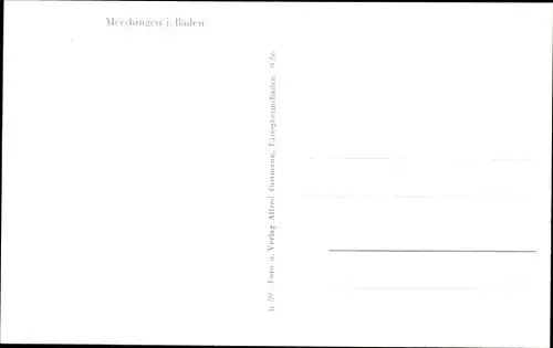 Ak Merchingen Ravenstein in Baden, Ortsansichten, Gesamtansicht, Kirche, Straßenpartie