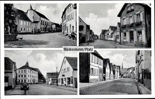 Ak Meckenheim in der Pfalz, Straßenpartien