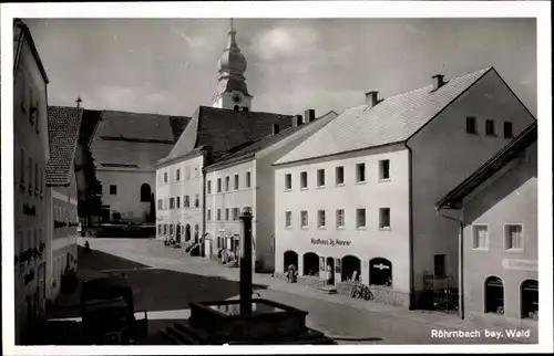 Ak Röhrnbach in Niederbayern, Kaufhaus, Eisenwarenhandlung