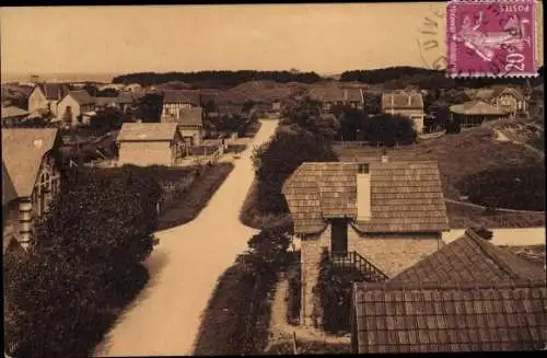 Ak Franceville Plage Calvados, Perspective de l'Avenue de Lisieux