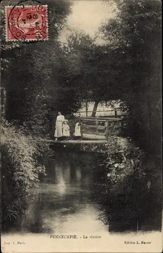 Ak Pennedepie Calvados, La riviere