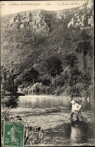 Ak Clécy Calvados, Les Rochers du Vex