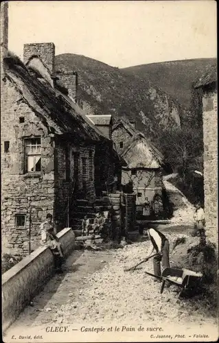 Ak Clécy Calvados, Cantepie et le Pain de Sucre