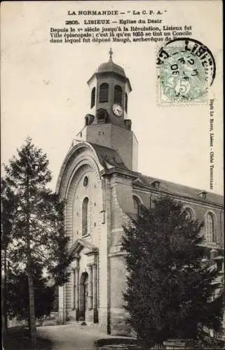 Ak Lisieux Calvados, Eglise du Desir