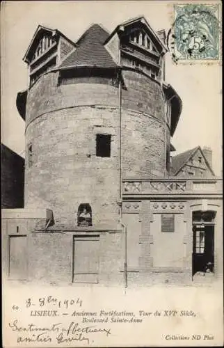 Ak Lisieux Calvados, Anciennes Fortifications, Boulevard Sainte Anne