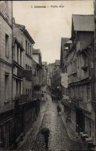 Ak Lisieux Calvados, Vieille Rue