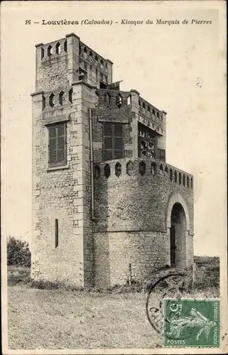 Ak Louvières Calvados, Kiosque du Marquis de Pierres