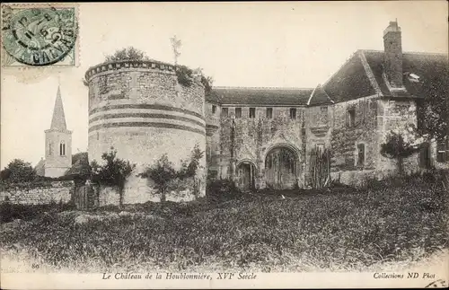 Ak La Houblonnière Calvados, Château, Teilansicht