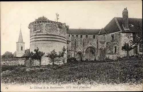 Ak La Houblonnière Calvados, Château, Teilansicht