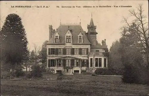 Ak Vire Calvados, Château de la Herbellière, vue d'ensemble