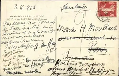 Ak Tailleville Douvres la Délivrande Calvados, Château