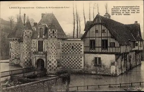 Ak Saint Germain de Livet Calvados, Château