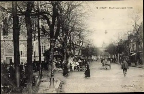 Ak Caen Calvados, Boulevard Saint-Pierre