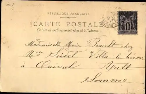 Ak Villerville Calvados, l' Église