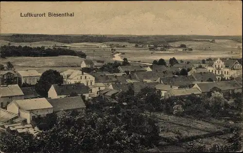Ak Biesenthal in der Mark, Panorama vom Ort