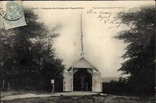 Ak Tilly Calvados, Chapelle du Champ de l'Apparition