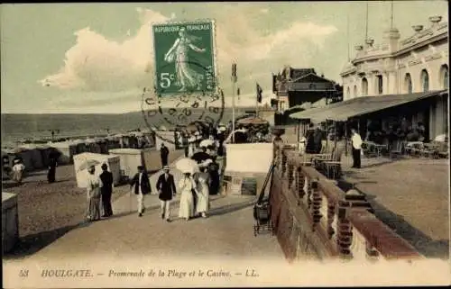 Ak Houlgate Calvados, Promenade de la Plage et le Casino