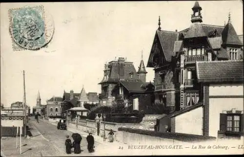 Ak Beuzeval Houlgate Calvados, La Rue de Cabourg