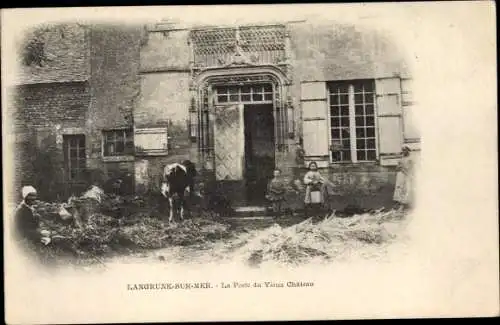 Ak Langrune sur Mer Calvados, La Porte du Vieux Chateau