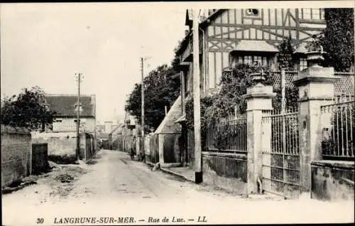 Ak Langrune sur Mer Calvados, Rue du Luc