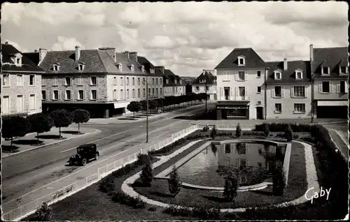 Ak Aunay sur Odon Calvados, Bassin de l'Hotell de Ville