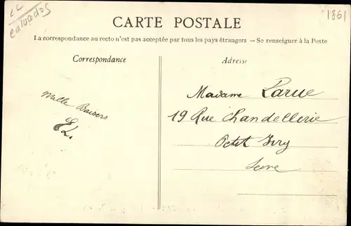 Ak Arromanches Calvados, La grande cale, en 1842