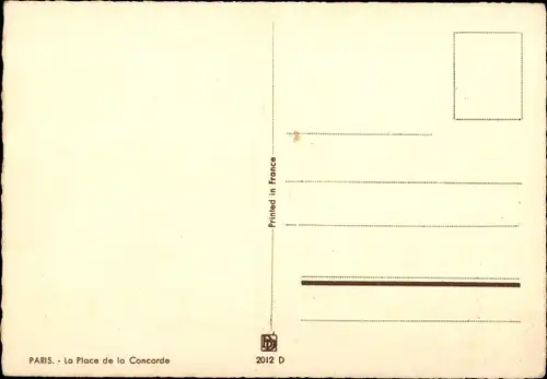 Künstler Ak Barday, Paris VIII. Arrondissement Élysée, La Place de la Concorde