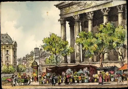 Künstler Ak Barday, Paris VIII. Arrondissement Élysée, La Madeleine