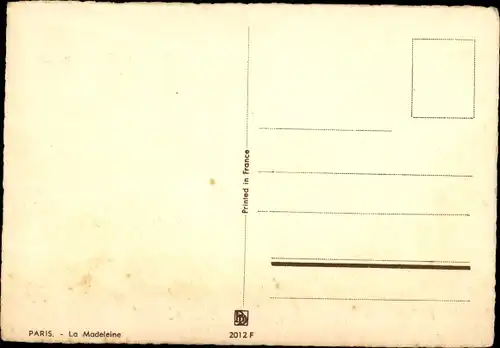 Künstler Ak Barday, Paris VIII. Arrondissement Élysée, La Madeleine