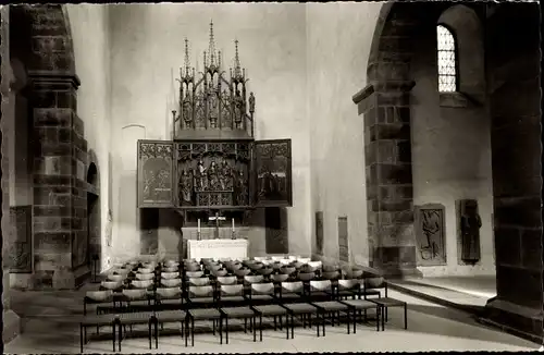 Ak Alpirsbach im Schwarzwald, Klosterkirche, Altar