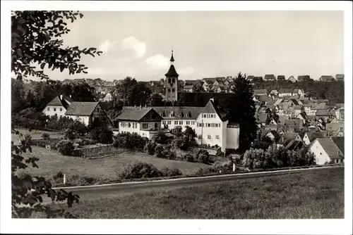 Ak Denkendorf in Württemberg, Blick zum Kloster, Ortspartie