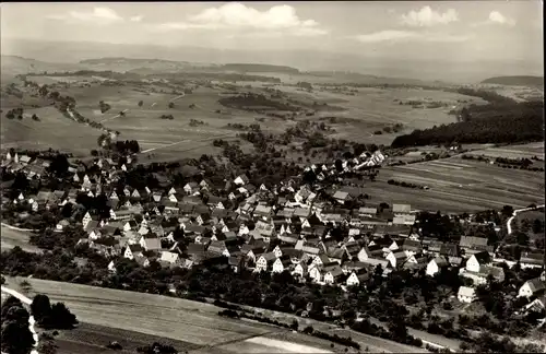 Ak Gechingen im Schwarzwald, Panorama, Luftaufnahme