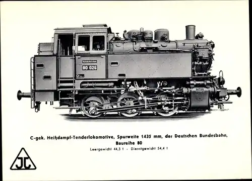 Ak Deutsche Eisenbahn, Lokomotive, C gek. Heißdampf Tenderlokomotive, Arn. Jung