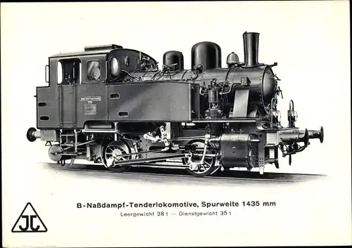 Ak Deutsche Eisenbahn, Lokomotive, B Nassdampf Tenderlokomotive, Arn. Jung
