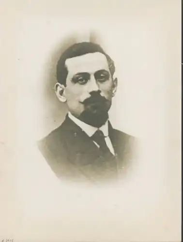 Foto Combalié, Henri, Tolouse, Portrait, Mann, Schnurrbart, Krawatte, Anzug