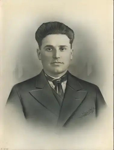 Foto Combalié, Henri, Tolouse, Portrait, Mann, Krawatte, Anzug