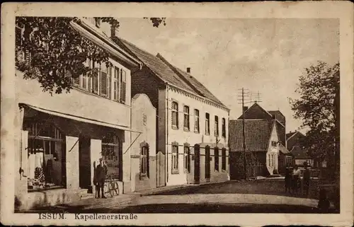 Ak Issum am Niederrhein, Blick in die Kapellenerstraße, Geschäft, Fahrrad