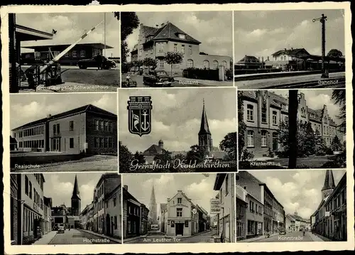 Ak Kaldenkirchen Nettetal am Niederrhein, Bahnhof, Gleisseite, Grenzübergang Schwanenhaus