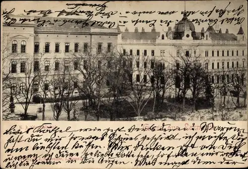 Ak Litoměřice Leitmeritz Region Aussig, KuK Oberrealschule