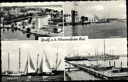 Ak Kiel an der Ostsee, Olympiahafen, Kieler Förde, Tirpitzmole