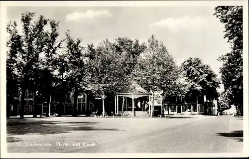 Ak Sint Oedenrode Nordbrabant Niederlande, Markt met Kiosk