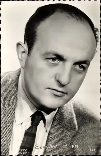 Ak Schauspieler Bernard Blier, Portrait, Anzug Krawatte