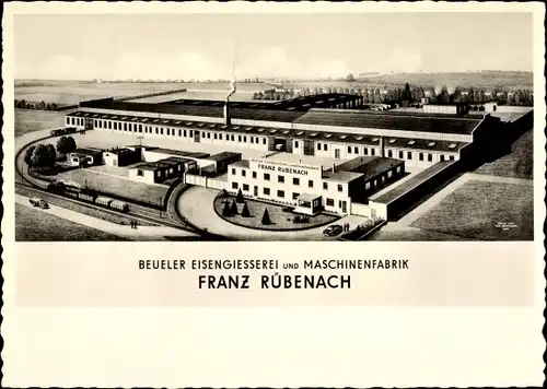Ak Beuel Bonn am Rhein, Beueler Eisengiesserei und Maschinenfabrik Franz Rübenach