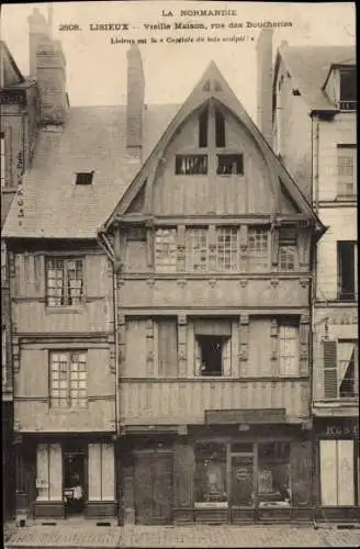 Ak Lisieux Calvados, Vieille Maison, rue des Boucheries