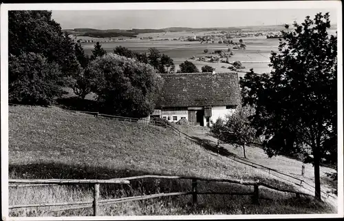 Foto Ak Mindelheim im Unterallgäu, Dorfpartie, Haus