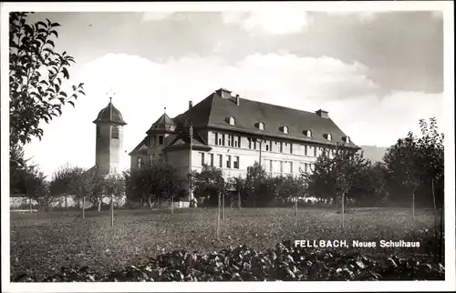 Ak Fellbach in Württemberg, Neues Schulhaus