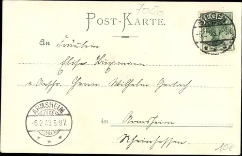 Ak Waiblingen in Württemberg, Teilansicht