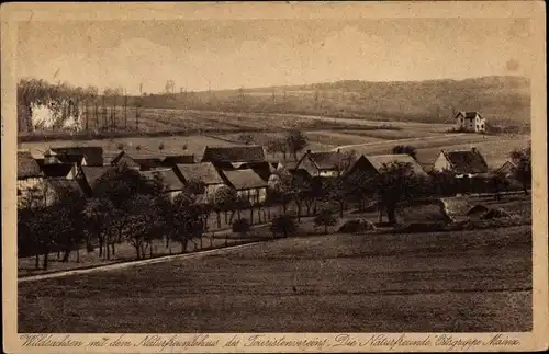 Ak Wildsachsen Hofheim am Taunus Hessen, Naturfreundehaus, Ort